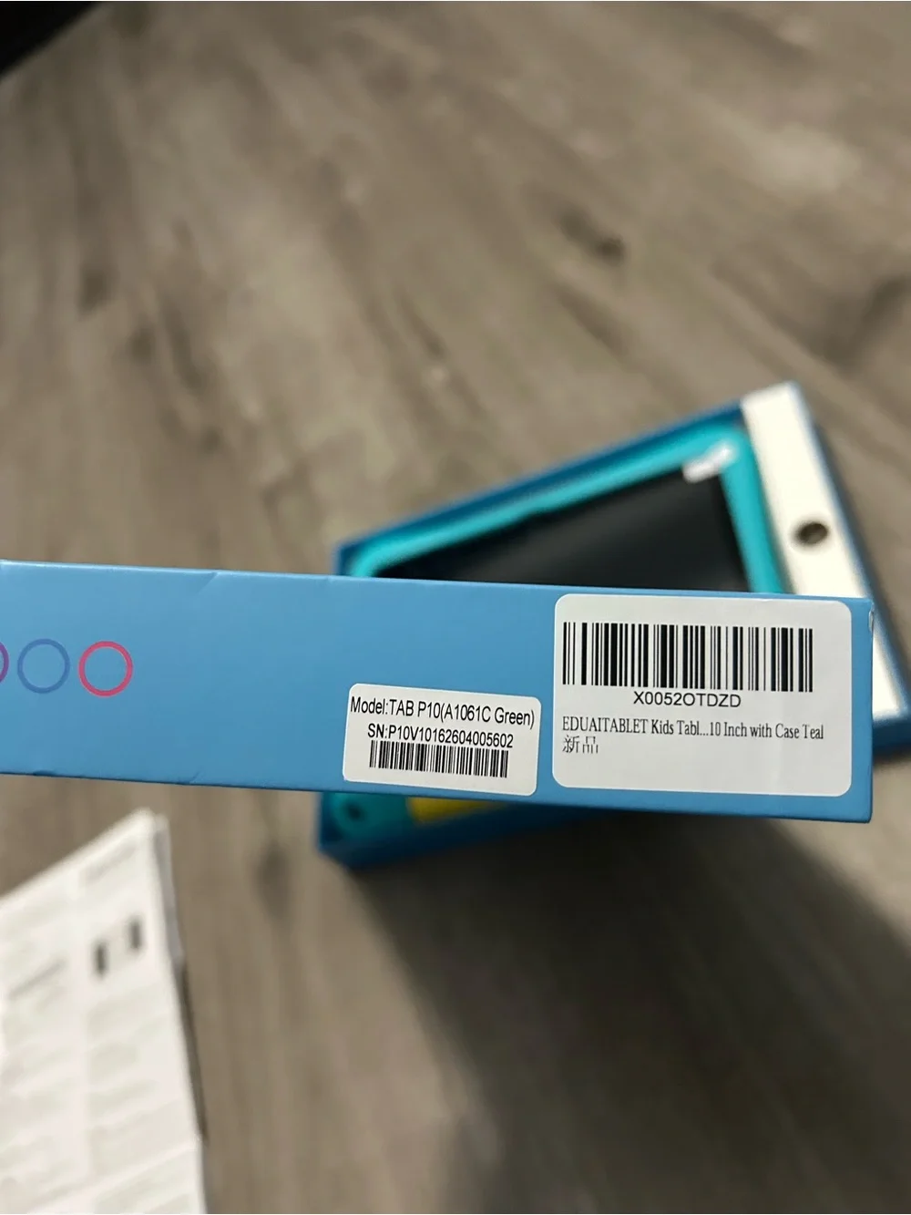 Kids Tablet with Blue Protective Case and Yellow Handle - Brand Unspecified